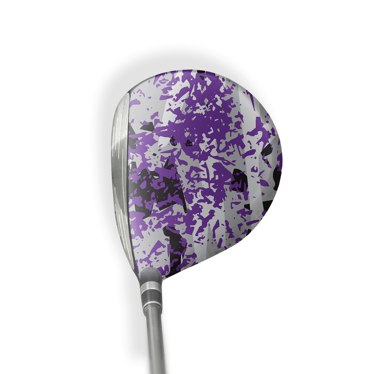 Fairway Wood / Hybrid Right Handed Party Popper Purple Tiger Vinyl Wrap Skin