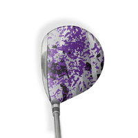Fairway Wood / Hybrid Right Handed Party Popper Purple Tiger Vinyl Wrap Skin