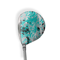 Fairway Wood / Hybrid Right Handed Party Popper Tiffany Blue Tiger Vinyl Wrap Skin