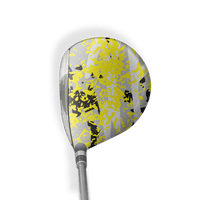 Fairway Wood / Hybrid Right Handed Party Popper Yellow Tiger Vinyl Wrap Skin