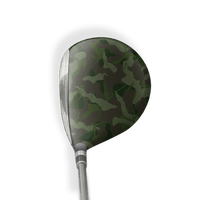 Fairway Wood / Hybrid Right Handed Ragged Army Dark Green Vinyl Wrap Skin