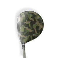 Fairway Wood / Hybrid Right Handed Ragged Army Green Vinyl Wrap Skin
