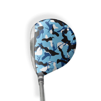 Fairway Wood / Hybrid Right Handed Ragged Baby Blue Vinyl Wrap Skin