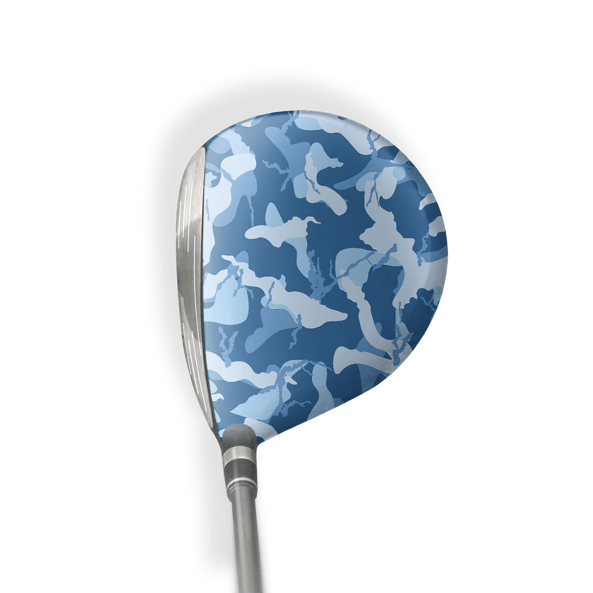 Fairway Wood / Hybrid Right Handed Ragged Cool Blue Vinyl Wrap Skin