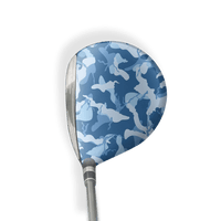 Fairway Wood / Hybrid Right Handed Ragged Cool Blue Vinyl Wrap Skin