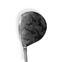 Fairway Wood / Hybrid Right Handed Ragged Elite Black Vinyl Wrap Skin