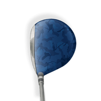 Fairway Wood / Hybrid Right Handed Ragged Elite Blue Vinyl Wrap Skin