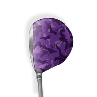 Fairway Wood / Hybrid Right Handed Ragged Elite Purple Vinyl Wrap Skin