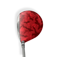Fairway Wood / Hybrid Right Handed Ragged Elite Red Vinyl Wrap Skin