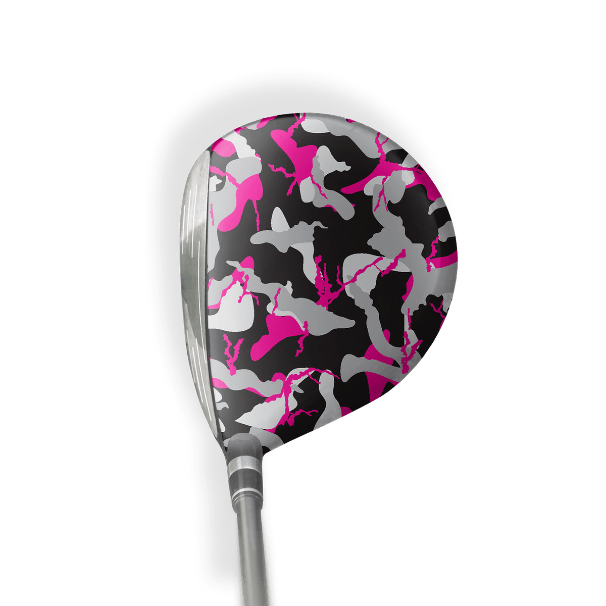Fairway Wood / Hybrid Right Handed Ragged Magenta Tiger Vinyl Wrap Skin