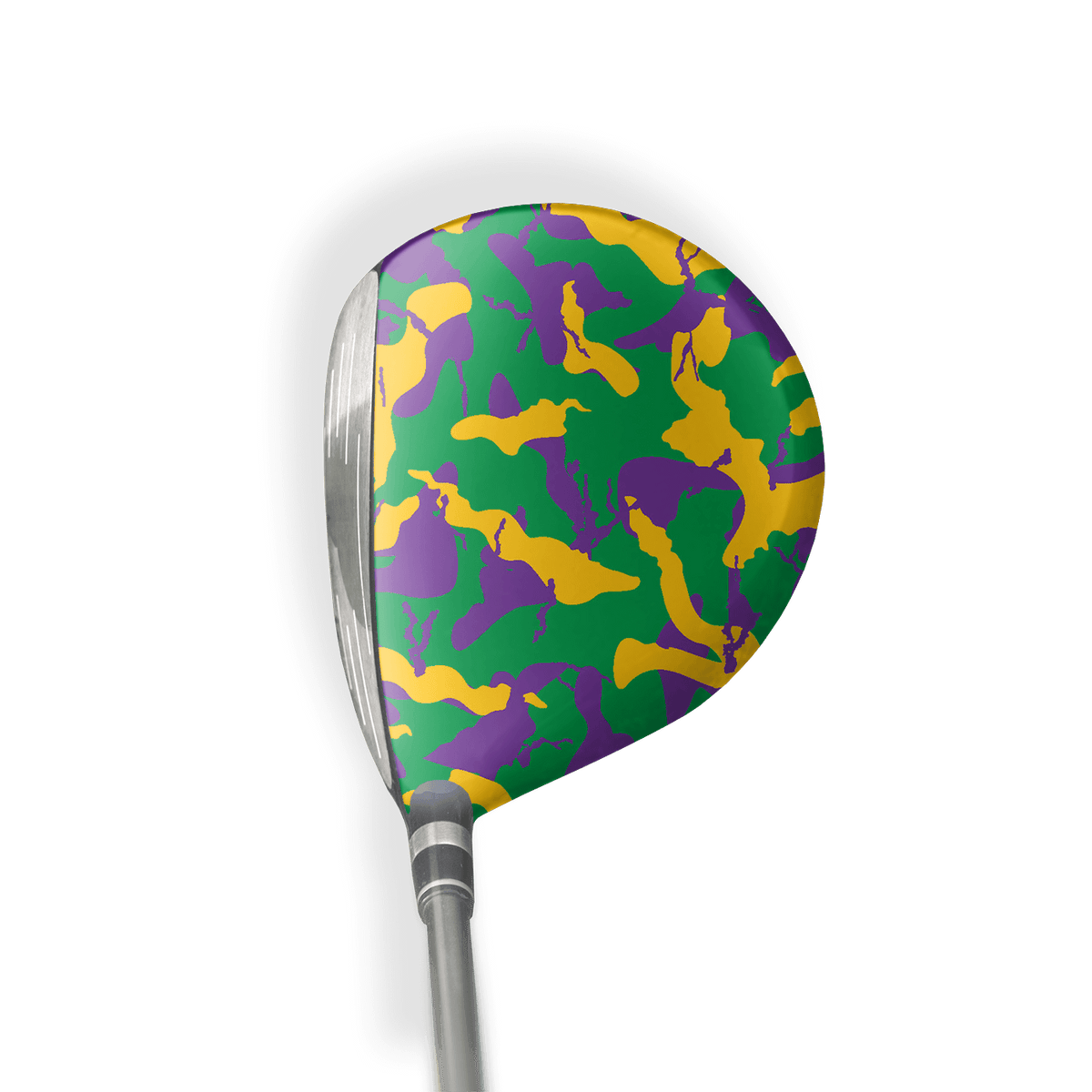 Fairway Wood / Hybrid Right Handed Ragged Mardi Gras Vinyl Wrap Skin
