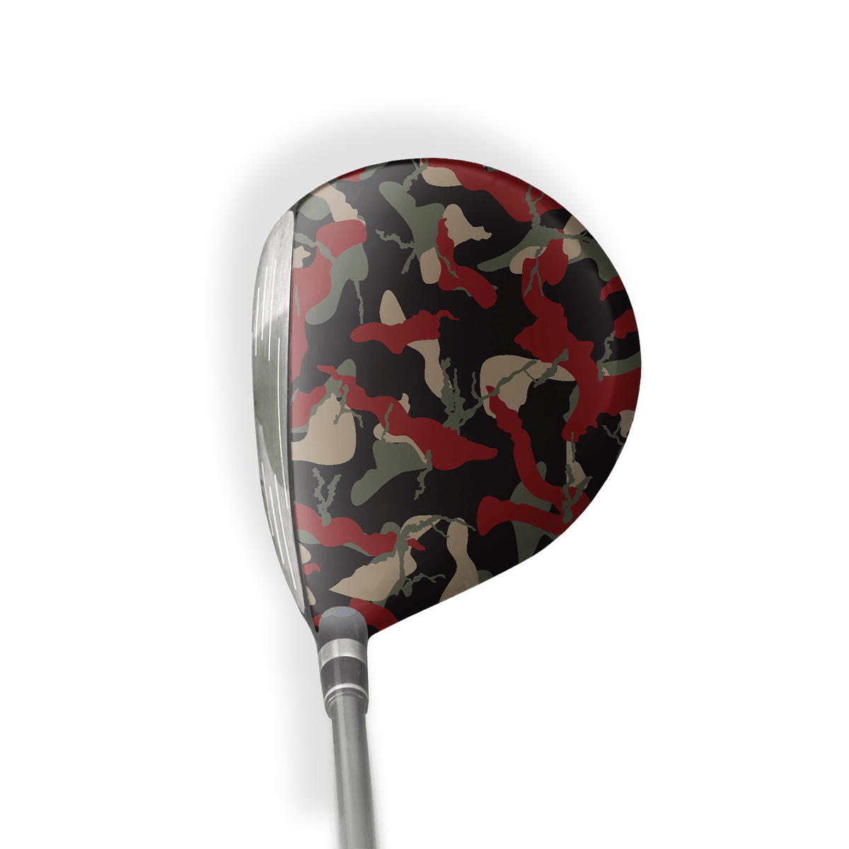 Fairway Wood / Hybrid Right Handed Ragged Militant Red Vinyl Wrap Skin