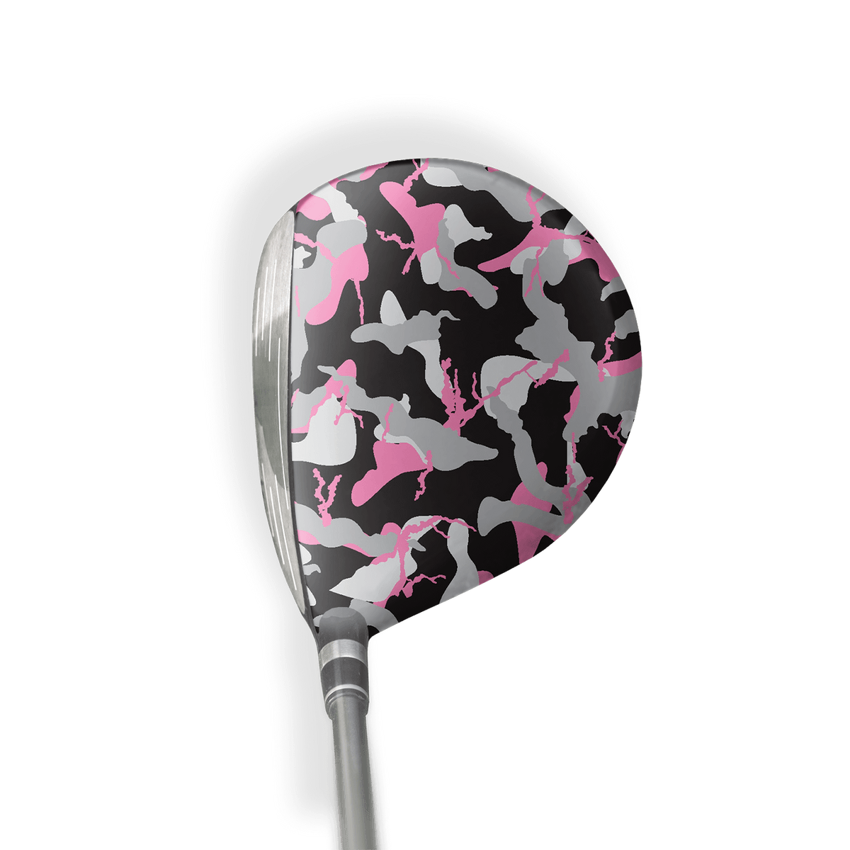 Fairway Wood / Hybrid Right Handed Ragged Pink Tiger Vinyl Wrap Skin