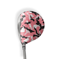 Fairway Wood / Hybrid Right Handed Ragged Pink Vinyl Wrap Skin