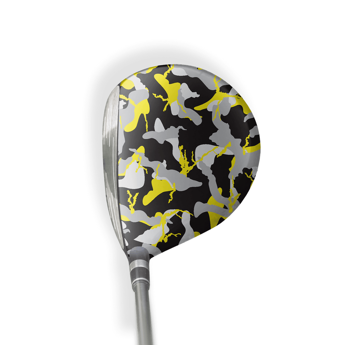 Fairway Wood / Hybrid Right Handed Ragged Yellow Tiger Vinyl Wrap Skin