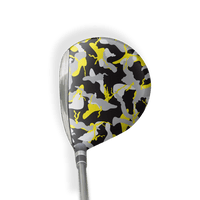 Fairway Wood / Hybrid Right Handed Ragged Yellow Tiger Vinyl Wrap Skin