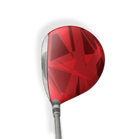 Fairway Wood / Hybrid Right Handed Sharp Elite Red Vinyl Wrap Skin