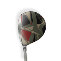 Fairway Wood / Hybrid Right Handed Sharp Militant Red Vinyl Wrap Skin
