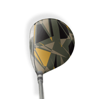 Fairway Wood / Hybrid Right Handed Sharp Militant Yellow Vinyl Wrap Skin