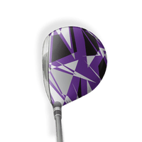 Fairway Wood / Hybrid Right Handed Sharp Purple Tiger Vinyl Wrap Skin