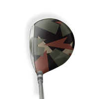Fairway Wood / Hybrid Right Handed Shattered Militant Copper Vinyl Wrap Skin