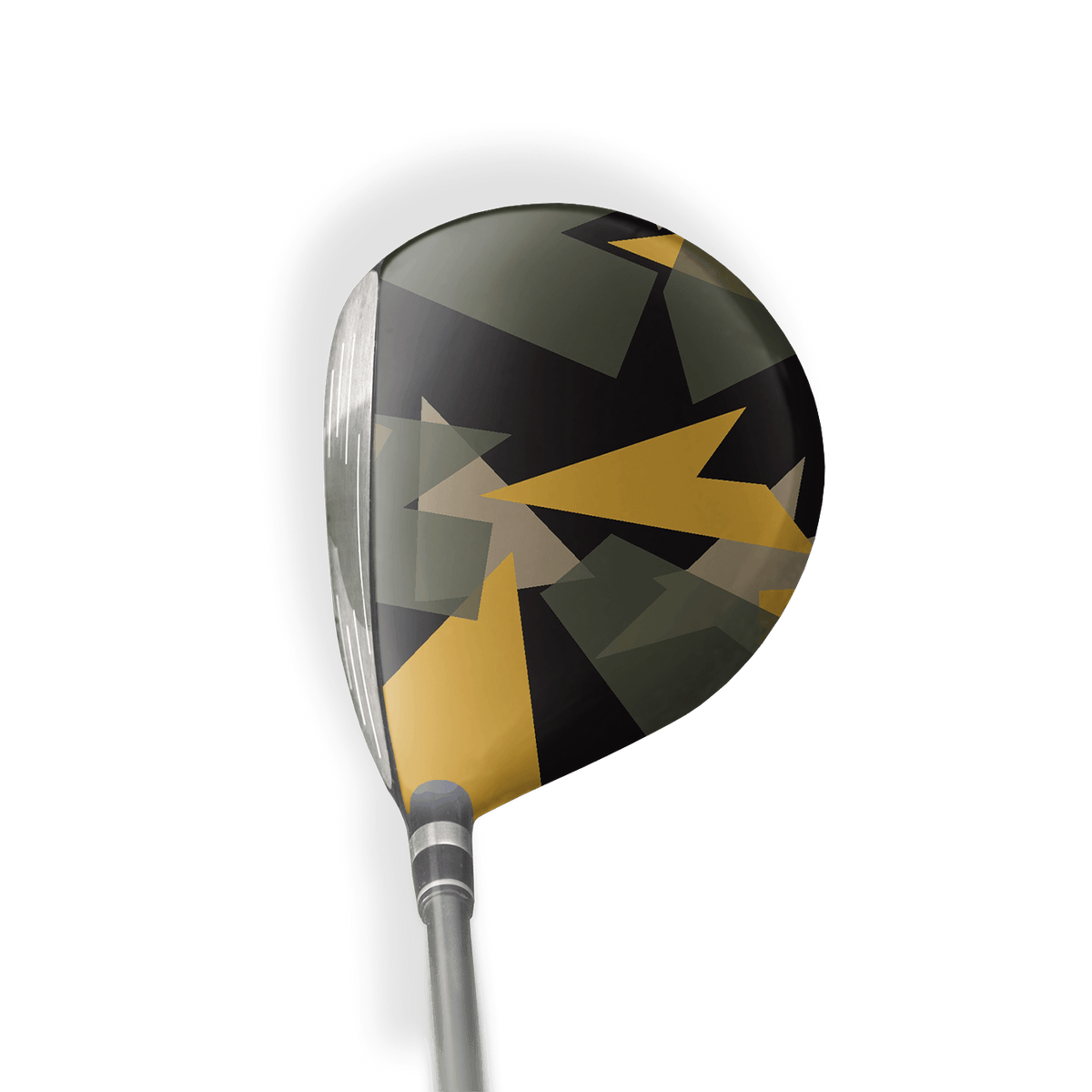 Fairway Wood / Hybrid Right Handed Shattered Militant Yellow Vinyl Wrap Skin
