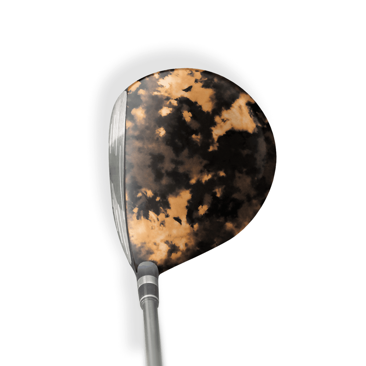 Fairway Wood / Hybrid Right Handed Tie Dye Bleached Black Vinyl Wrap Skin