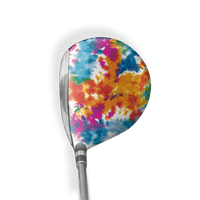 Fairway Wood / Hybrid Right Handed Tie Dye Clementine Kiss Vinyl Wrap Skin