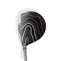 Fairway Wood / Hybrid Right Handed Topographic Black Vinyl Wrap Skin