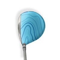 Fairway Wood / Hybrid Right Handed Topographic Blue Vinyl Wrap Skin