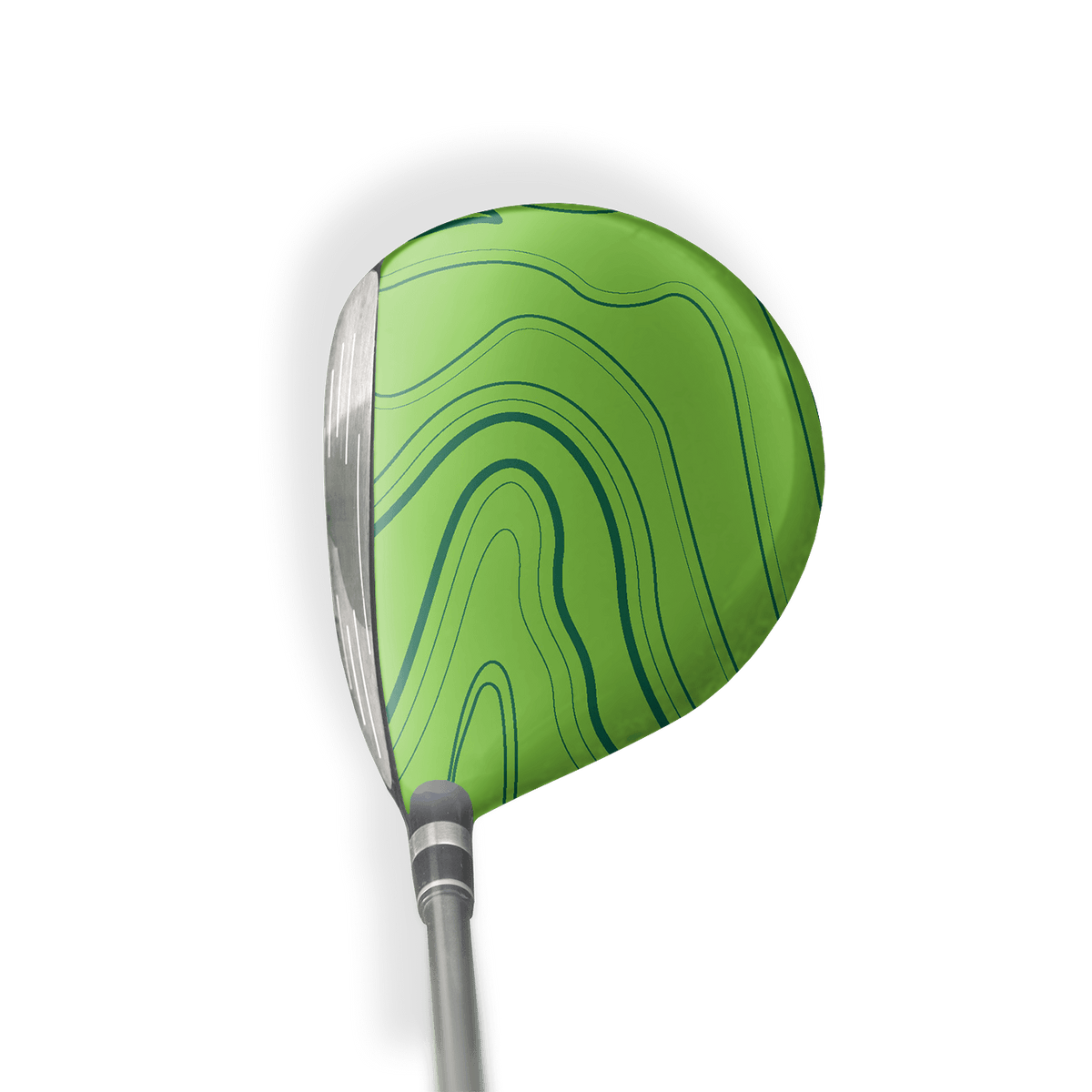Fairway Wood / Hybrid Right Handed Topographic Green Vinyl Wrap Skin