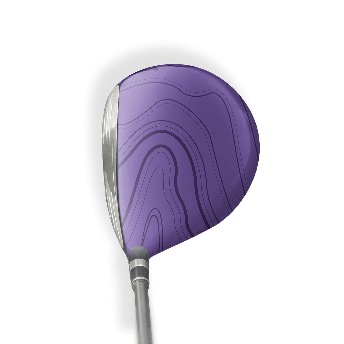Fairway Wood / Hybrid Right Handed Topographic Purple Vinyl Wrap Skin