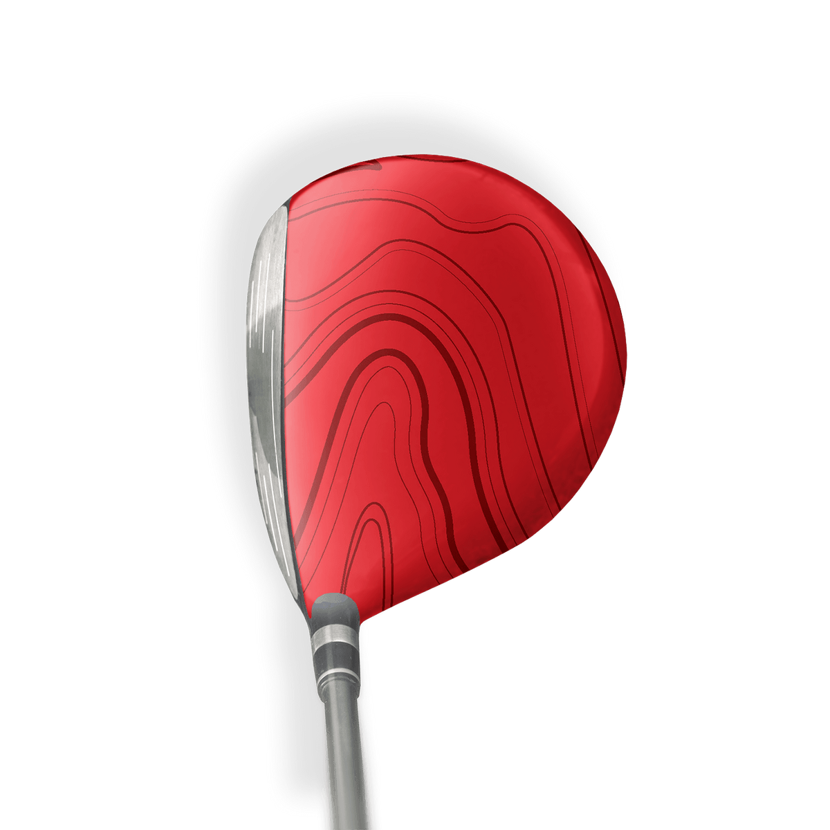 Fairway Wood / Hybrid Right Handed Topographic Red Vinyl Wrap Skin