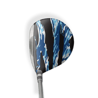Fairway Wood / Hybrid Right Handed Vietnam Tiger Stripe Baby Blue Vinyl Wrap Skin