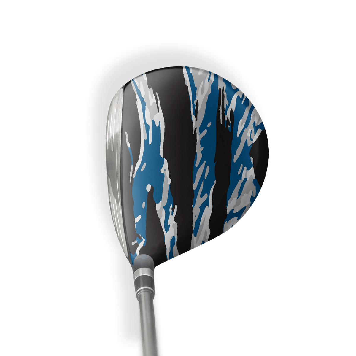 Fairway Wood / Hybrid Right Handed Vietnam Tiger Stripe Blue Tiger Vinyl Wrap Skin