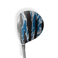 Fairway Wood / Hybrid Right Handed Vietnam Tiger Stripe Blue Tiger Vinyl Wrap Skin