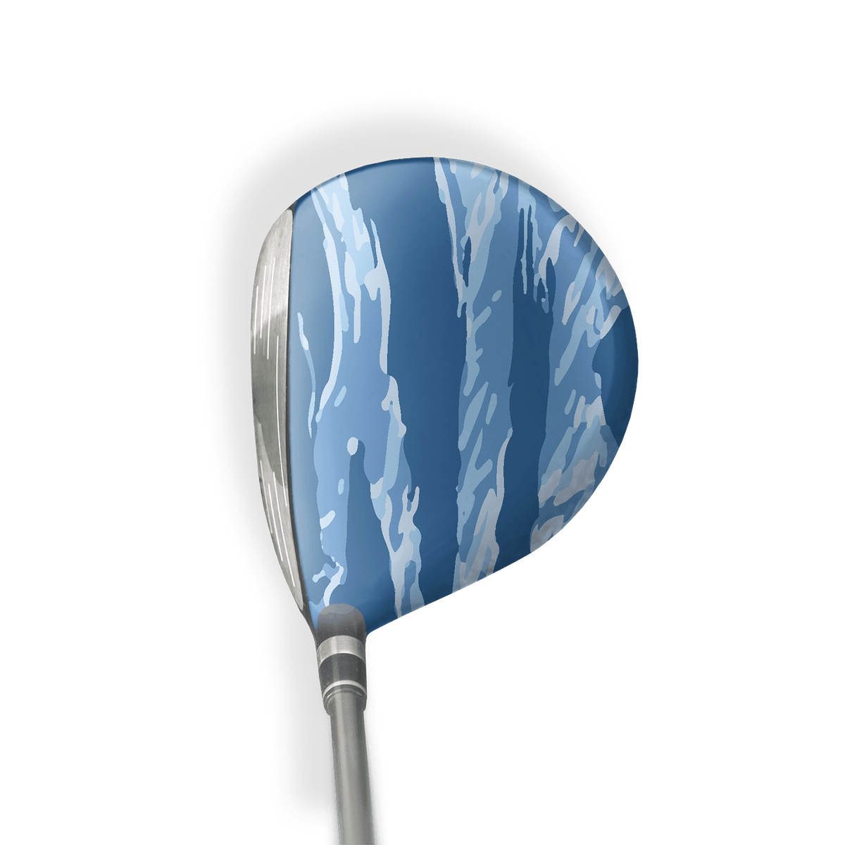 Fairway Wood / Hybrid Right Handed Vietnam Tiger Stripe Cool Blue Vinyl Wrap Skin