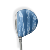 Fairway Wood / Hybrid Right Handed Vietnam Tiger Stripe Cool Blue Vinyl Wrap Skin