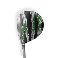 Fairway Wood / Hybrid Right Handed Vietnam Tiger Stripe Green Tiger Vinyl Wrap Skin