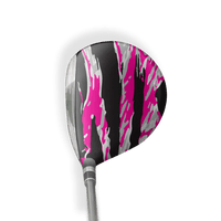 Fairway Wood / Hybrid Right Handed Vietnam Tiger Stripe Magenta Tiger Vinyl Wrap Skin