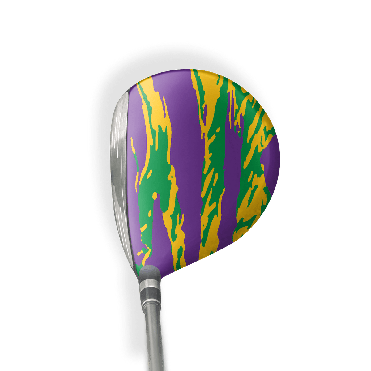 Fairway Wood / Hybrid Right Handed Vietnam Tiger Stripe Mardi Gras Vinyl Wrap Skin