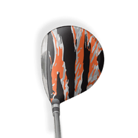 Fairway Wood / Hybrid Right Handed Vietnam Tiger Stripe Orange Tiger Vinyl Wrap Skin