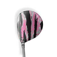 Fairway Wood / Hybrid Right Handed Vietnam Tiger Stripe Pink Tiger Vinyl Wrap Skin