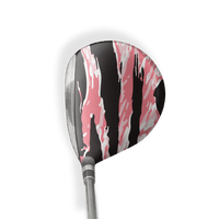 Fairway Wood / Hybrid Right Handed Vietnam Tiger Stripe Pink Vinyl Wrap Skin