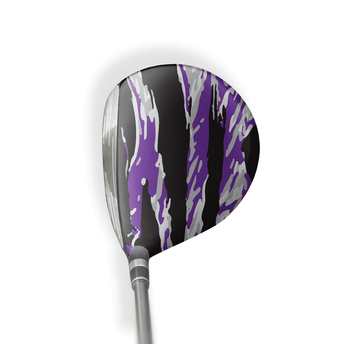 Fairway Wood / Hybrid Right Handed Vietnam Tiger Stripe Purple Tiger Vinyl Wrap Skin