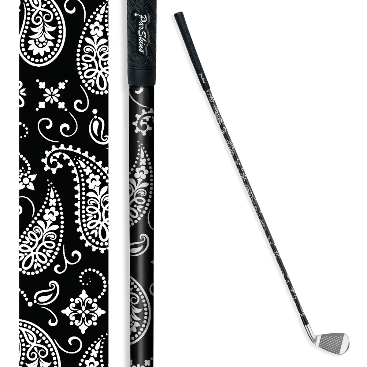 Iron + Putter Shaft Bandana Black & White Skin