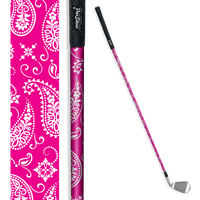 Iron + Putter Shaft Bandana Magenta & White Skin