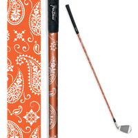 Iron + Putter Shaft Bandana Orange & White Skin