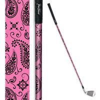 Iron + Putter Shaft Bandana Pink & Black Skin