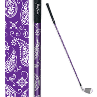 Iron + Putter Shaft Bandana Purple & White Skin